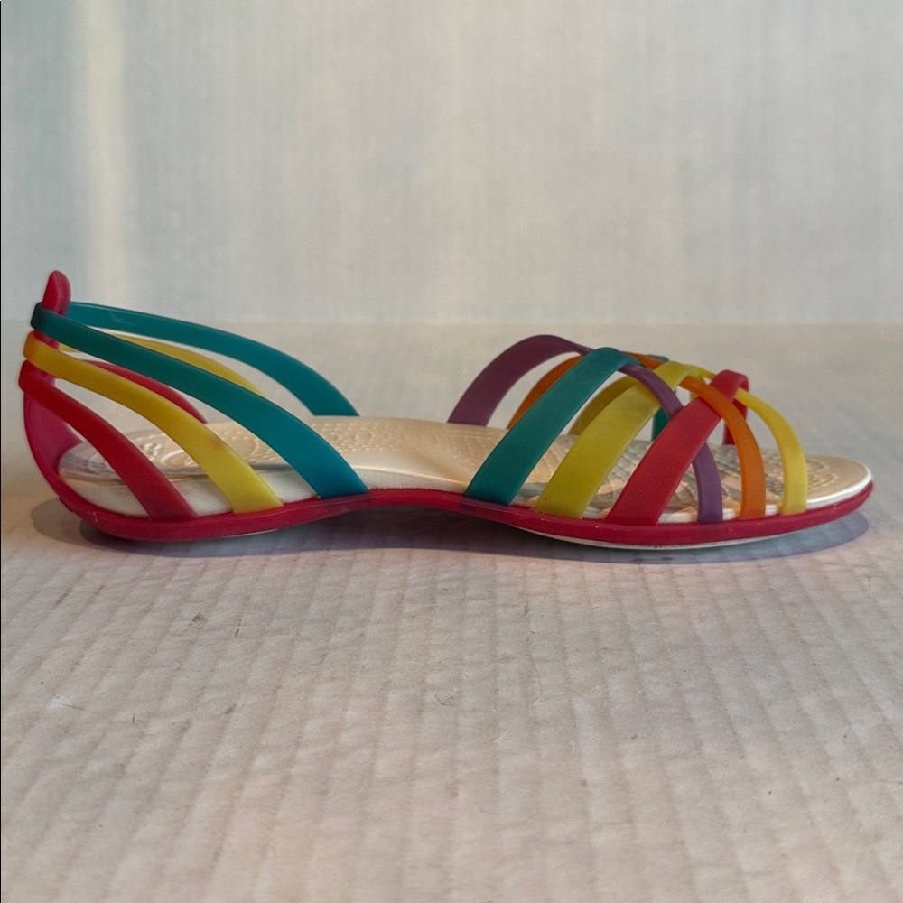 Crocs Multi Color Strappy Flats - Picture 6 of 13